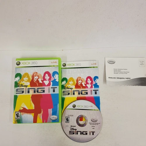 Disney Sing It W Manual Xbox 360 Game Free Fast Shipping