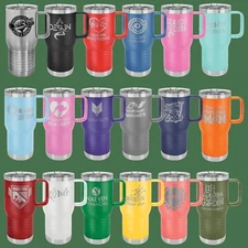 Custom Sip in Style 20 oz. Vacuum Insulated Mug with Slider Lid