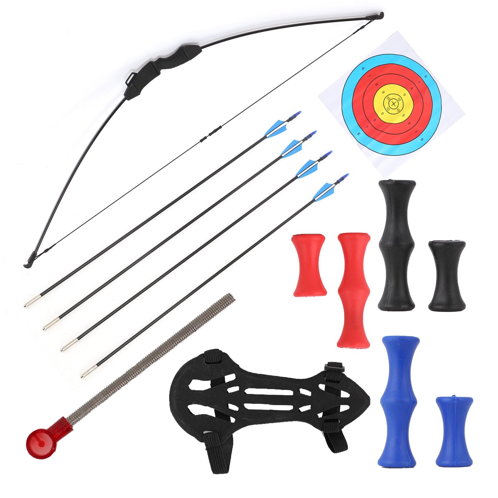 20lb Archery Takedown Recurve Bow and Arrow Hunting Long Bow Training
