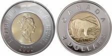 2000W Canada Toonie Proof Like Two 2 Dollars Coin