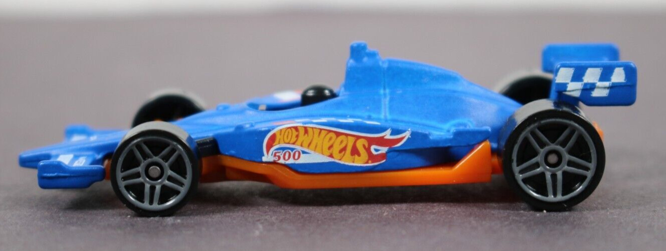 2021 Hot Wheels #195 HW Race Team 4/10 INDY 500 OVAL Blue w/Gray PR5 Spoke Wheel