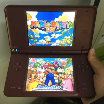 Brown Retrofit Nintendo DSi XL Game Console NDSI XL Video Handheld