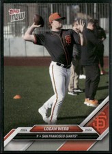 Logan Webb 2024 Topps Now Road to Opening Day #OD-300 San Francisco Giants