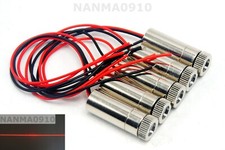 5pcs Focusable 650nm Red Laser Line Module 10mW LED Lights DIY Head 12x30mm