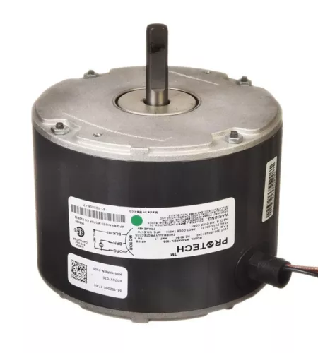 Rheem Condenser Motor - 1/8 HP, 1 Phase, 1 Speed, 208/220/230V, 1075 RPM -
