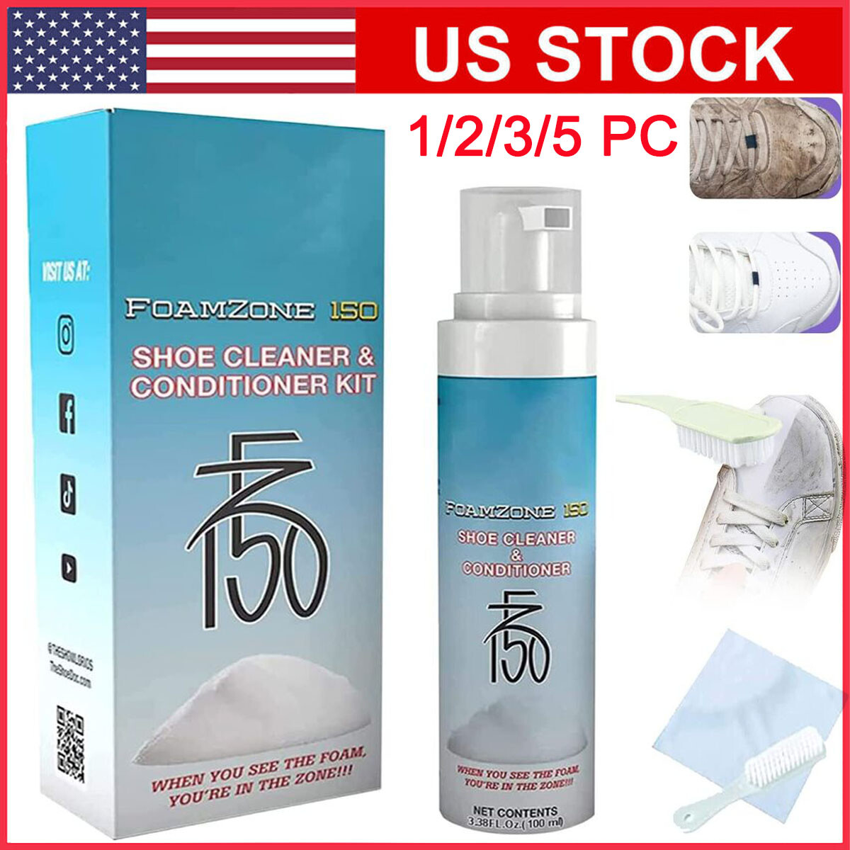 FZ150 Shoe Cleaner FoamZone 150 Shoe Cleaner Foam Zone 150 Shoe Cleaner