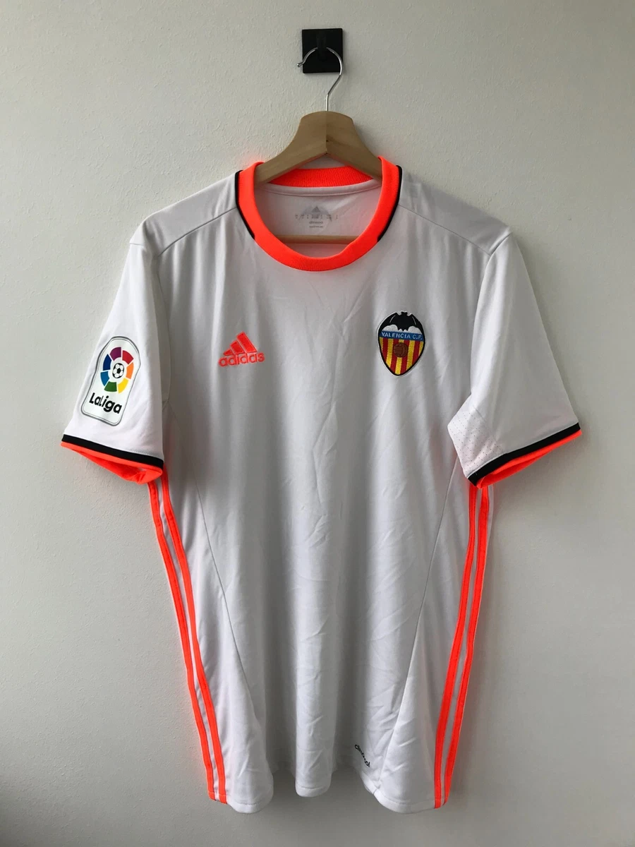 VALENCIA CF 2016/2017 HOME FOOTBALL SHIRT SOCCER CAMISETA WHITE | eBay