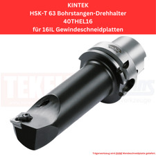 1 x KINTEK HSK-T 63 Bohrstangen-Drehhalter H63T40THEL16 !NEU, mit Rechnung!