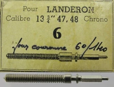 Landeron 47 & 48 winding stem #401 for chronograph 13 3/4 lignes Watch