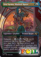Sita Varma Masked Racer Borderless 0368 MTG Aetherdrift Rare NP Foil