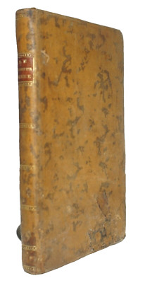 Le Bonheur, Poeme, en Six Chants 1776 Helvetius Poem Poetry Voltaire Leather
