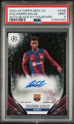 2023-24 Topps UEFA Club Competitions Alejandro Balde Auto Black