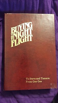 Buying the Night Flight by Georgie Geyer 1983 HCDJ First Edition SIGNED Leather