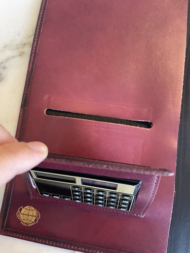 Vintage Hazel America’s Case Maker Leather Business Portfolio Notepad/Calculator - Picture 6 of 12