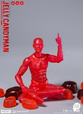 Damtoys 1/12 Pocket Elite Red Jelly Candyman Scale Male Body