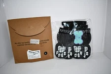 PUPTECK 2 Pair Anti-Slip Dog Socks with Double Sides Grips in  Grey Large NWT De
