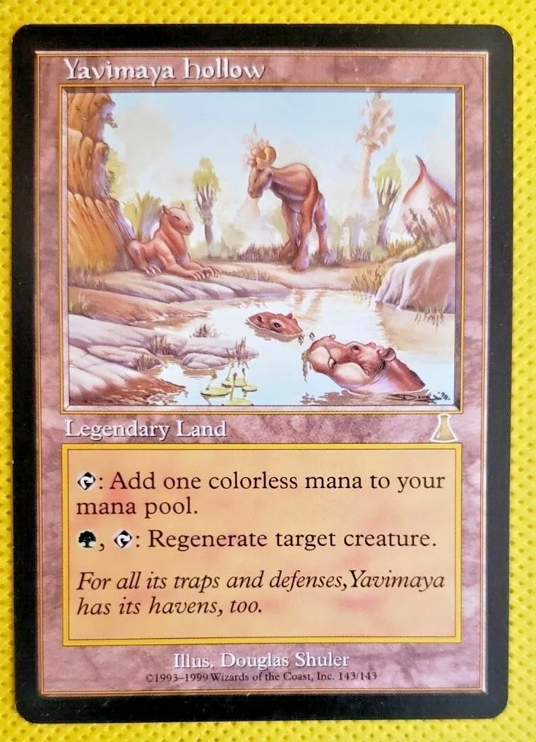 MTG 1999 Magic The Gathering Urza's Destiny #143 Yavimaya Hollow Rare