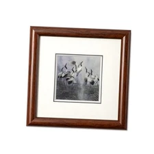  Hunan Embroidery Art,Boatyard, Framed Hand Embroidery Artwork, Sunset Glow