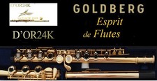 Flauto d'oro da concerto flauto oro 24kt piede B flauto da concerto in o flauta 24 carati