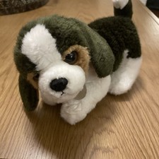 Beagle Dog Miyoni Tots By Aurora Plush Soft White Brown Stuffed Animal Puppy 10"