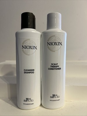 Nioxin Cleanser Shampoo & Scalp Therapy Conditioner Duo Set 5.07 FL OZ  NEW