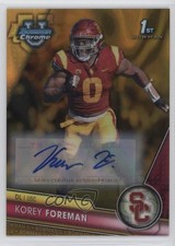 2023 Bowman U Chrome Prospect Gold Lava Refractor 20/50 Korey Foreman Auto 0y2q