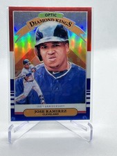 2019 Panini Donruss Optic Diamond Kings Jose Ramirez 6 Red White & Blue /150 A31