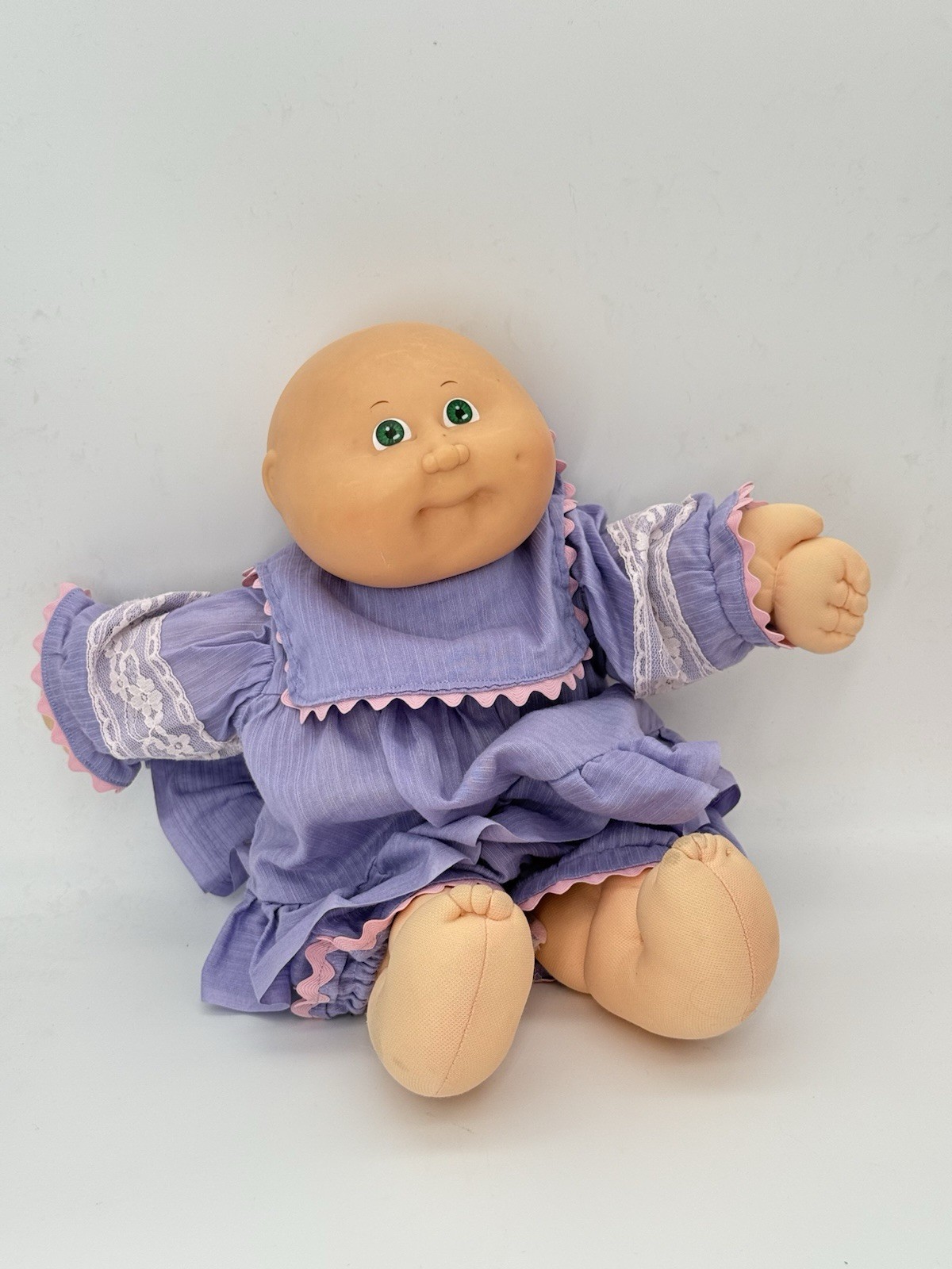 Vintage 1982 Cabbage Patch Kid with Green Eyes Head Mold #3 Rare Collectible Doll