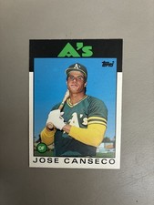 Topps 1986 Jose Canseco #20T Rookie Oakland Athletics Baseball Card Base Set