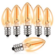 C7 LED Night Light Bulbs, 0.5W E12 Candelabra Base Candle Light Bulb Equivale...