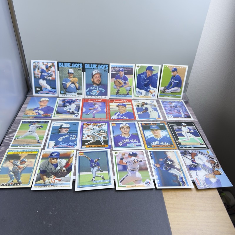 Toronto Blue Jays Baseball Card Lot of 24 Upper Deck Topps Donruss 1988–1993