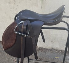 Ascot International All Purpose English Saddle, Brown, With Stirrups, 17  Seat