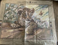 Vintage Collection D’Art Tapestry Canvas With Some DMC Wool