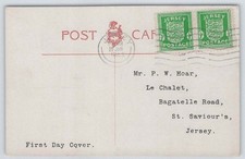 Jersey Nr. 1 (2) Ersttagskarte / FDC vom 29.1.1942 auf Ansichtskarte  026