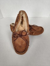 UGG Women's Dakota Chestnut Suede Slippers Moccasins Shoes Size US 5 - 5612