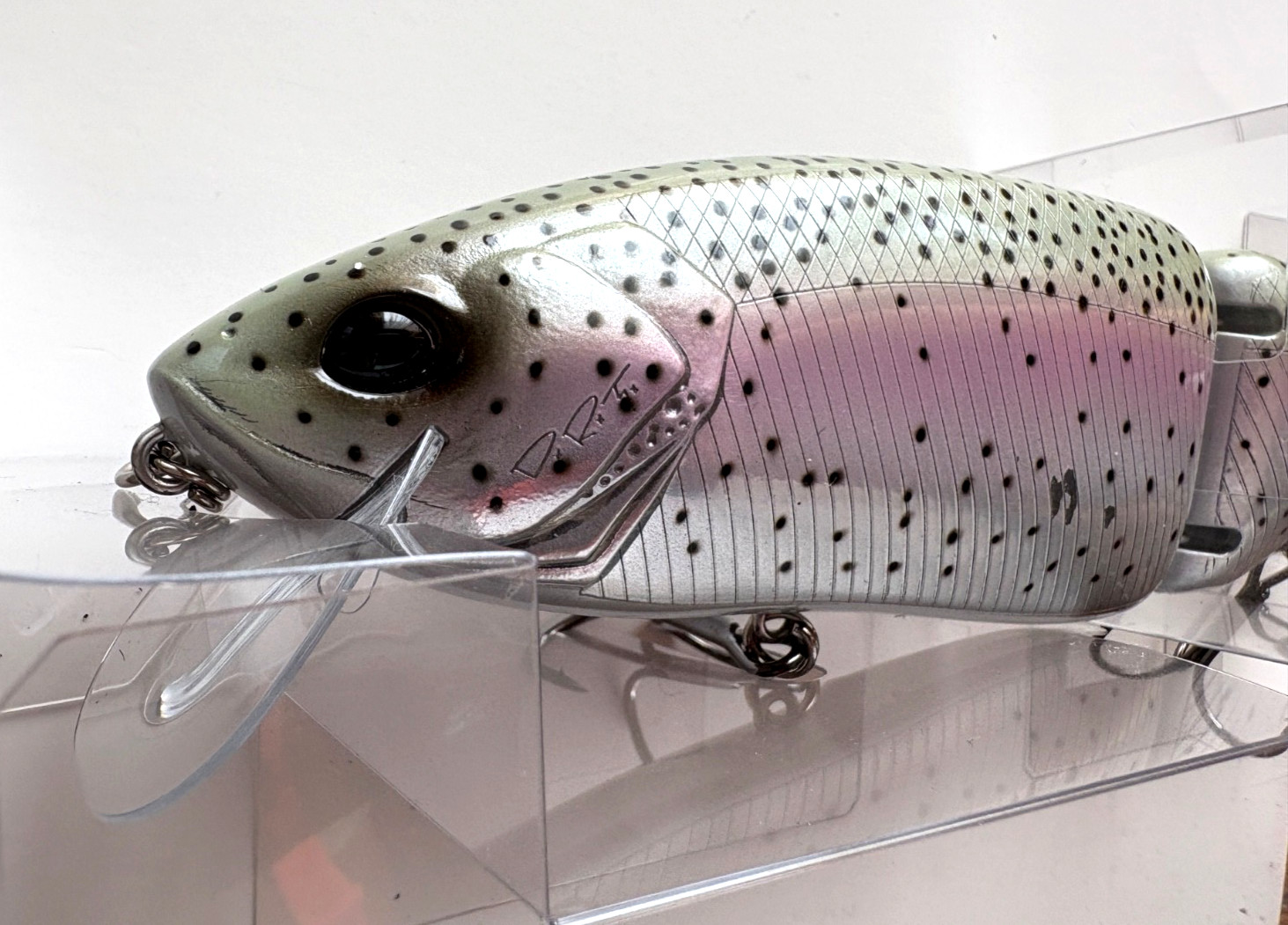 DRT KLASH 9 Low Float Rainbow Color 4oz Big Swimbait Good Condition  #e40 - Image 7