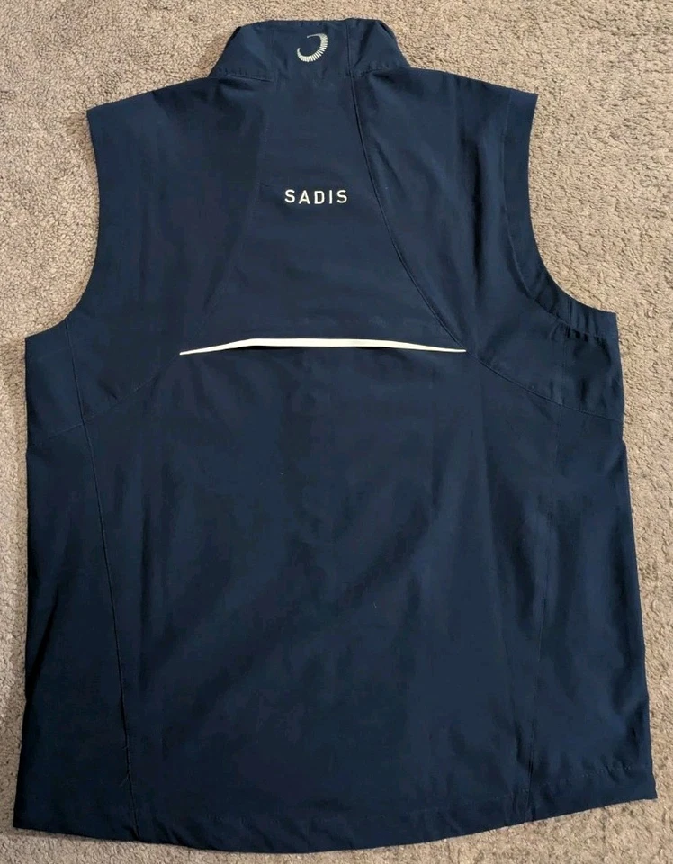 Zero Restriction Z700 Tour Series Vest Full Zip Blue Golf Vest W1009 Men's Med - Image 3 of 4