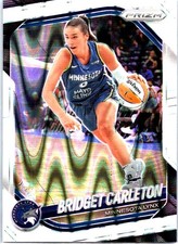 2025 Panini Prizm WNBA #88 Bridget Carleton White Seismic Prizms