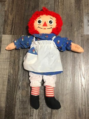 Vintage Playskool Raggedy Ann Doll 18'' Stuffed Toy