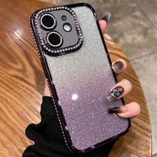 TPU Hülle mit Glitzer und Diamant-Effekt in lila Farbton für iPhone 11