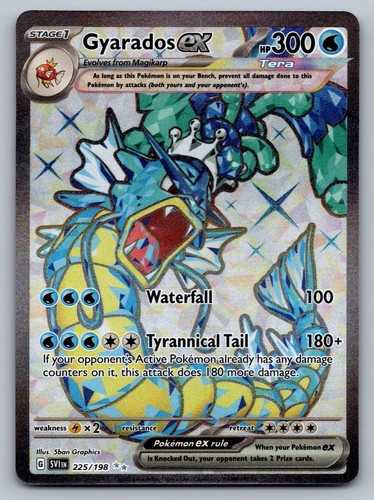 Gyarados ex 225/198 UR Scarlet & Violet Pokemon Holo NM