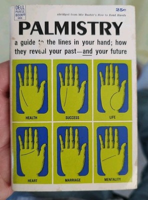 Dell Purse Book Palmistry 1968 Palm Reading Mir Bashir How To Read Hands PB