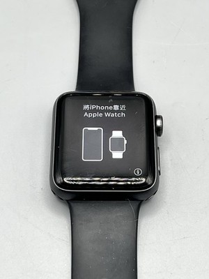 Apple Watch Series 2 GPS 42mm Space Gray Aluminum Case Black Band - Unlocked