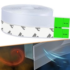 Updated Weather Stripping Door Seal, Draft 1.4 in-16.5ft, Transparent