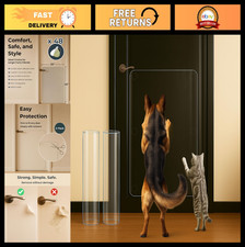 Dog Scratch Protectors 2-Pack 36x20" Clear Cat Scratching Guard Easy Install for