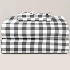 Briarwood Home Printed Flannel Sheet Set, 100 Natural Cotton, Soft, Warm Dee