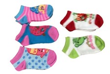 Moose 2013 Shopkins 5 Pairs Low cut Socks Girls  Unused  No Tag