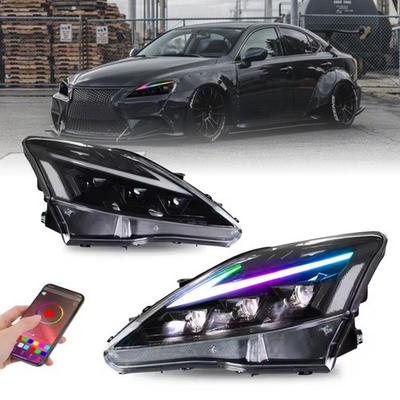 #ad RGB Full LED Headlights For 2006 2013 Lexus IS250 IS350 ISF Sedan DRL Animation $499.00