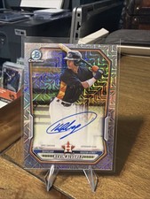 Kevin Alvarez Auto Mojo Refractor Chrome Rookie 2026 Bowman Card #BMA-KA Astros. rookie card picture