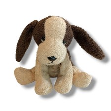 Russ Berrie Luv Pets Puddles Brown/white Dog Beanbag 5" Plush stuffed animal